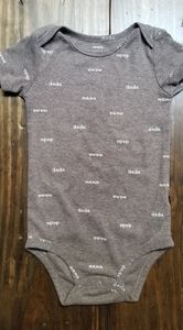 Carter's Short Sleeve Mama Dada Onesie Baby 24 Mo